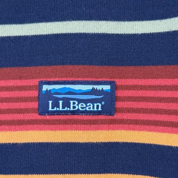 L.L. Bean Men’s Soft Rugby Striped Shirt M - Picture 2 of 4
